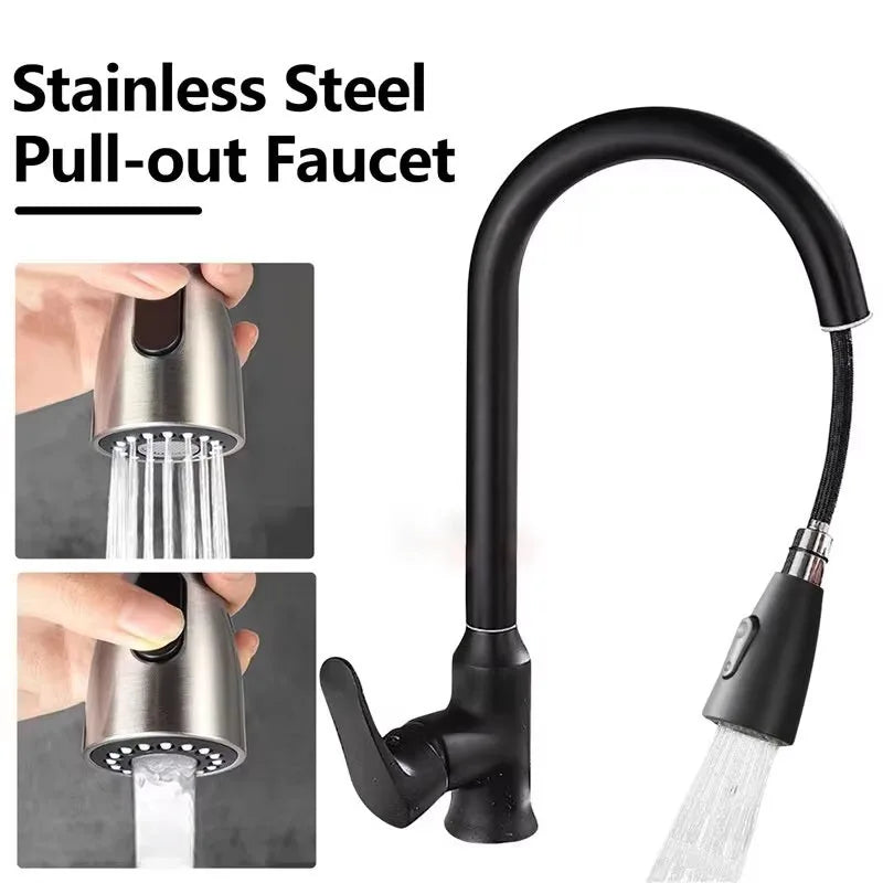 Stainless Steel Pull-Out Faucet
