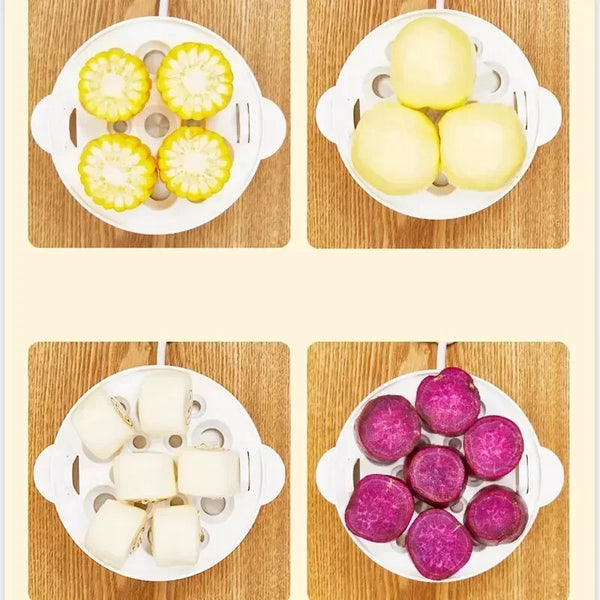 QuickEgg Compact Double Steam Cooker